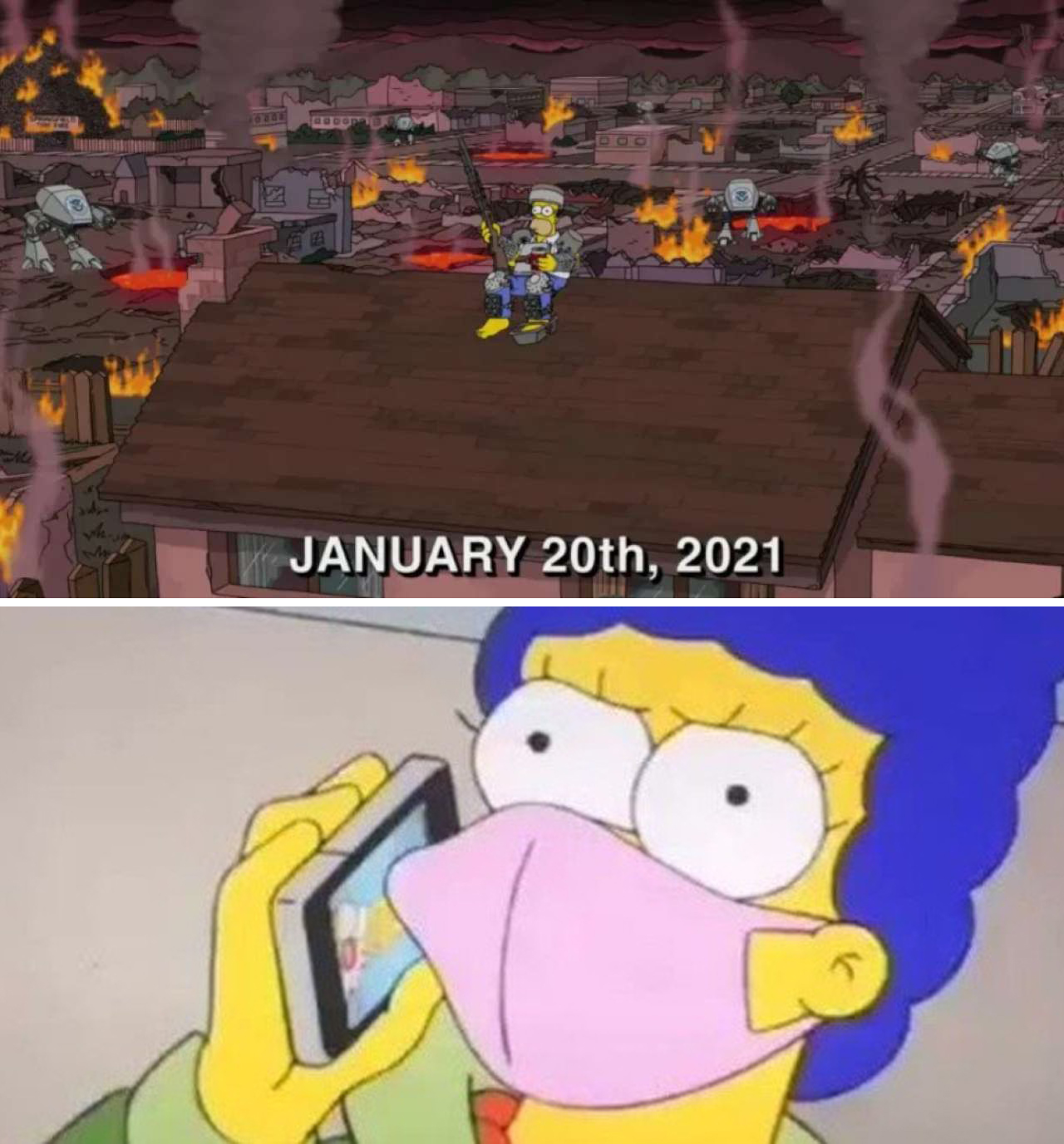 Simpsons Riot It looks like ‘The Simpsons’ predicted the Capitol Hill riots in 1996 ...